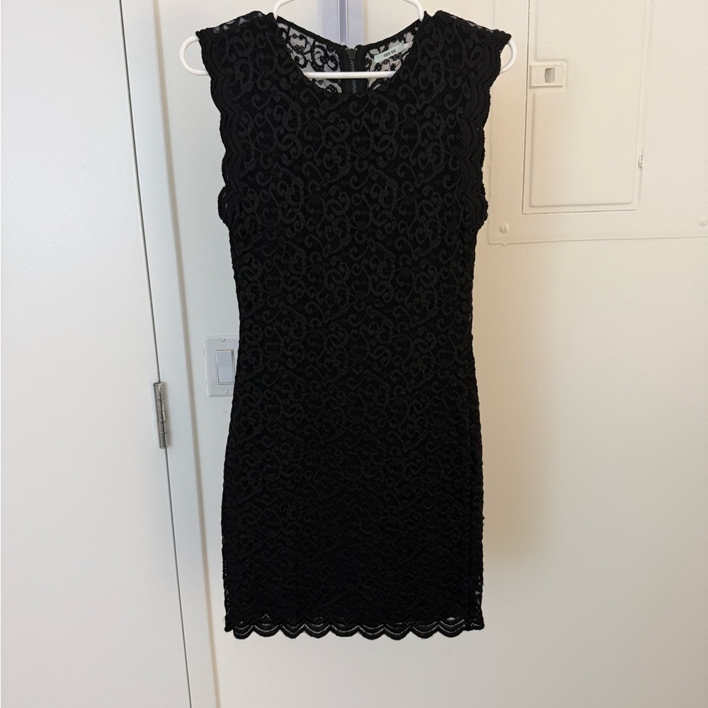 Kimchi Blue Black Lace Mini Dress
